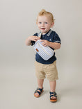 Load image into Gallery viewer, Blue Gingham Mini Fanny Pack