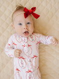 Load image into Gallery viewer, Bamboo Zip Romper | Pink Nutcracker