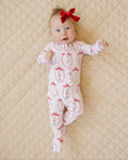 Load image into Gallery viewer, Bamboo Zip Romper | Pink Nutcracker