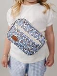Load image into Gallery viewer, Cottage Blue Floral Fanny Pack