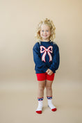 Load image into Gallery viewer, 4th of July Tulip Bow Applique Crewneck Sweatshirt