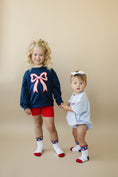 Load image into Gallery viewer, 4th of July Tulip Bow Applique Crewneck Sweatshirt