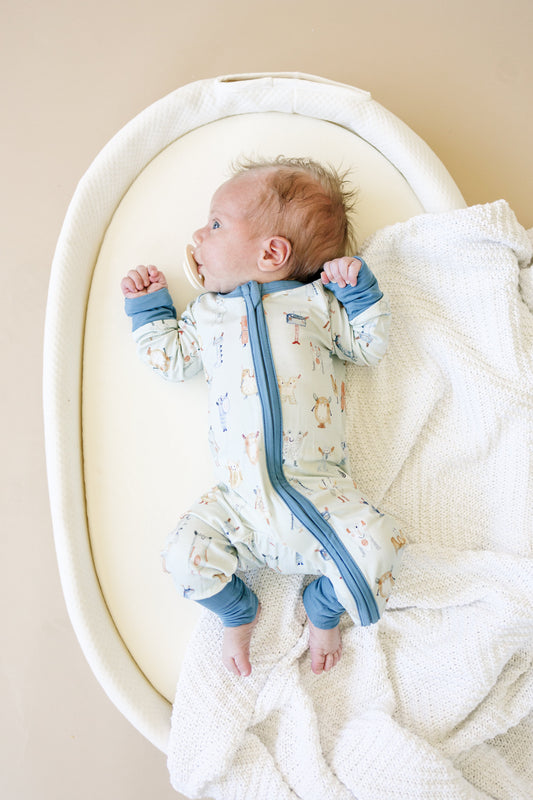 M is for Monsters Bamboo Zippy Pajamas