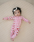 Load image into Gallery viewer, Bamboo Zip Romper | Strawberry