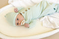 Load image into Gallery viewer, Newborn Bamboo Gown & Hat Set