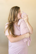 Load image into Gallery viewer, Newborn Bamboo Gown & Hat Set