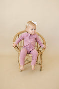 Load image into Gallery viewer, Solid Ribbed Bamboo Zippy Romper - more colors