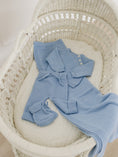 Load image into Gallery viewer, French Blue Knit Blanket