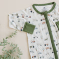 Load image into Gallery viewer, Tiny Tractors Bamboo Zippy Pajamas