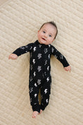 Load image into Gallery viewer, Bamboo Zip Romper | Ink Bolts