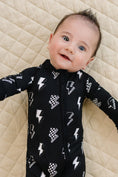 Load image into Gallery viewer, Bamboo Zip Romper | Ink Bolts