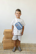 Load image into Gallery viewer, Navy Stripe Mini Fanny Pack