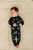 Load image into Gallery viewer, Bamboo Zip Romper | Born to Ride Black