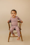 Load image into Gallery viewer, Bamboo Two Piece Set | Chocolate Gingham