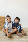 Load image into Gallery viewer, Navy Stripe Mini Fanny Pack