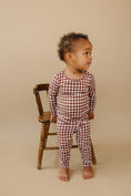 Load image into Gallery viewer, Bamboo Two Piece Set | Chocolate Gingham