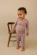 Load image into Gallery viewer, Bamboo Two Piece Set | Chocolate Gingham