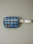 Load image into Gallery viewer, Navy Plaid Mini Fanny Pack