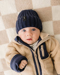 Load image into Gallery viewer, Navy Chunky Knit Beanie