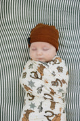 Load image into Gallery viewer, Outlaw Cowboy Ribbed Bamboo Stretch Swaddle