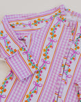 Load image into Gallery viewer, Bamboo Zip Romper | Gingham & Flowers