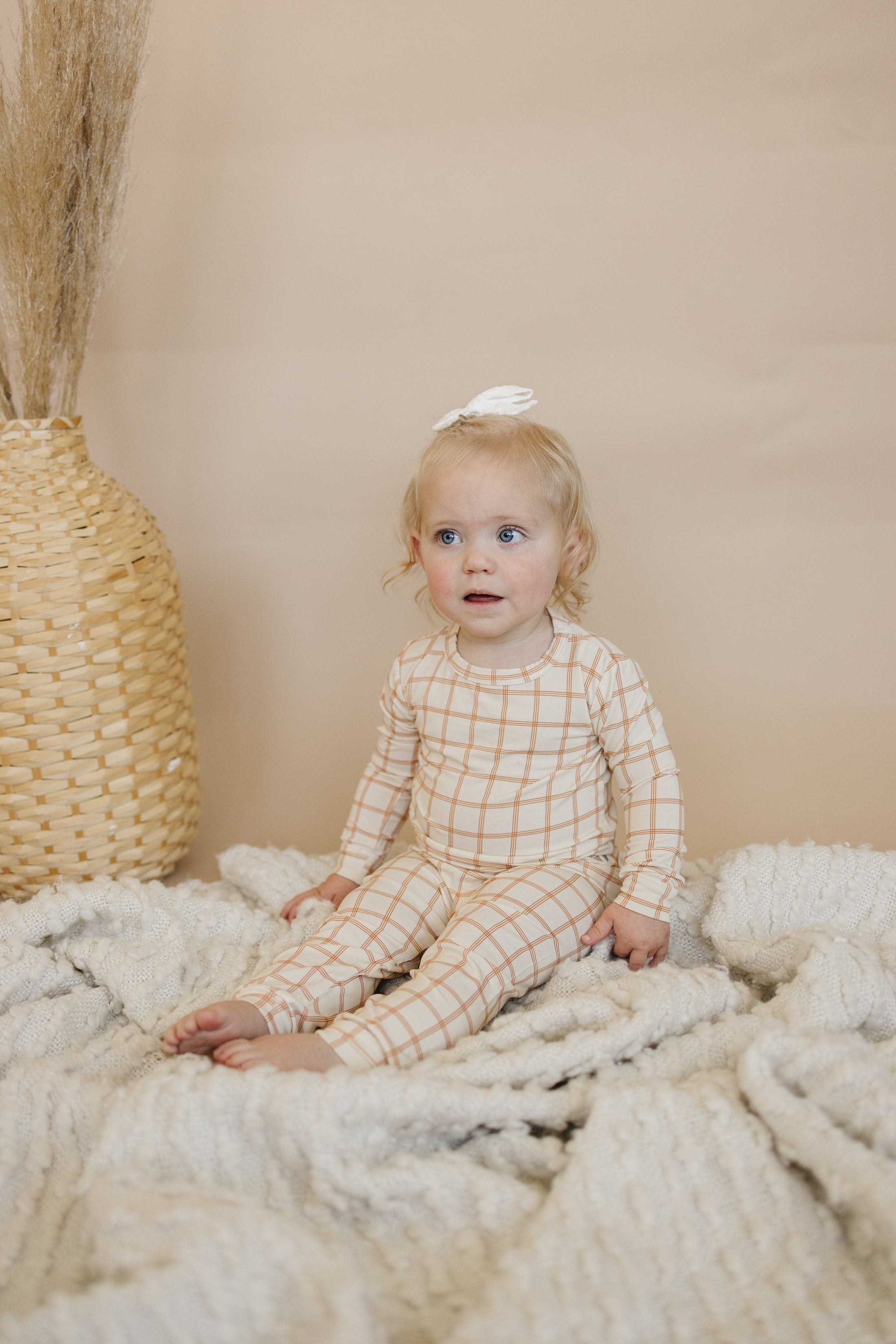 Pumpkin Plaid 2pc Bamboo Pajamas