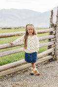 Load image into Gallery viewer, Cream Ruffle Knit Cardigan