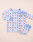 Load image into Gallery viewer, Bamboo Two Piece Set | Chickens & Flowers