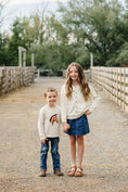 Load image into Gallery viewer, Cream Ruffle Knit Cardigan