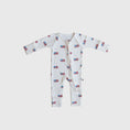 Load image into Gallery viewer, Bamboo Zip Pajamas | Americana Ribbed