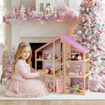 Load image into Gallery viewer, Tiny Land® Sweetwood Unicorn Dollhouse & Wooden Dollhouse Dolls