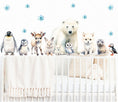 Load image into Gallery viewer, Arctic Animal Friends - Fabric Nursery Wall Art Decals