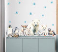Load image into Gallery viewer, Arctic Animal Friends - Fabric Nursery Wall Art Decals