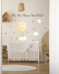 Load image into Gallery viewer, Baby animal inside Hot Air Balloon - Fabric Nursery Wall Art Decals