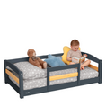 Load image into Gallery viewer, Crib Size Wooden Floor Bed Frame with Rails for Toddlers Age 1–3