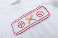 Load image into Gallery viewer, Baseball Smocked Shirt and Red Gingham Shorts Set
