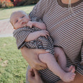 Load image into Gallery viewer, Terry T-Shirt Romper | Cola Stripe