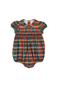 Load image into Gallery viewer, VICTOIRE TARTAN SMOCKED ROMPER