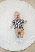Load image into Gallery viewer, Black Checkered Bamboo Tee