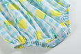 Load image into Gallery viewer, Blue Lemons Smocked Flutter-Sleeve Bubble Romper