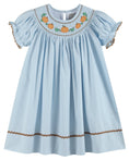 Load image into Gallery viewer, Blue Pumpkin Smocked Bishop Dress