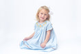 Load image into Gallery viewer, Blue Pumpkin Smocked Bishop Dress