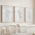 Load image into Gallery viewer, Black and White Botanical Prints. Modern Minimalist Line Art