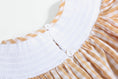 Load image into Gallery viewer, Brown Gingham Football Smocked Bishop Dress