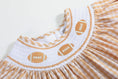 Load image into Gallery viewer, Brown Gingham Football Smocked Bishop Dress