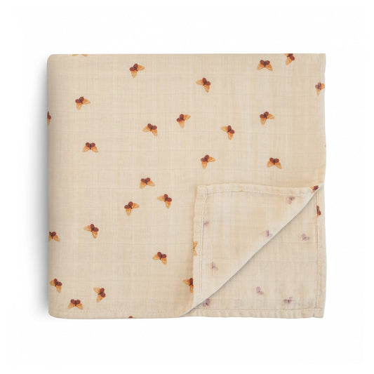Organic Cotton Muslin Swaddle Blanket