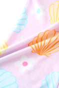 Load image into Gallery viewer, Posh TOT Pastel Seashell Bamboo Baby Convertible Zippy Romper