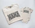 Load image into Gallery viewer, Cream Checkerboard Mother Daughter Matching Outfits