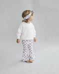 Load image into Gallery viewer, Checkered Flare Pants | Latte