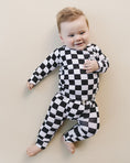 Load image into Gallery viewer, Checkered Smiley Lounge Set | Black